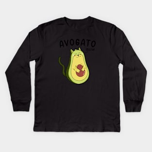 Avogato Cat Design Kids Long Sleeve T-Shirt